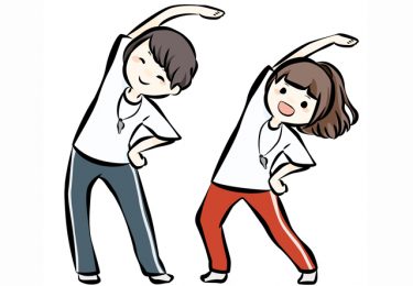 ケガ防ぐ、ウォーキングの前後には必ずストレッチを！
